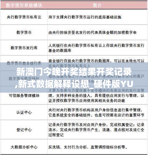 新澳門今晚開獎結果開獎記錄,新式數據解釋設想_硬件版YUV18.22