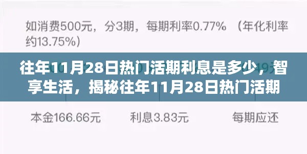 揭秘往年11月28日熱門活期利率科技新品與智享生活體驗