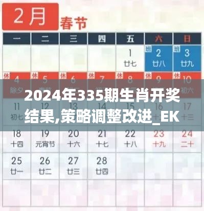 2024年335期生肖開獎結果,策略調整改進_EKS99.499抓拍版
