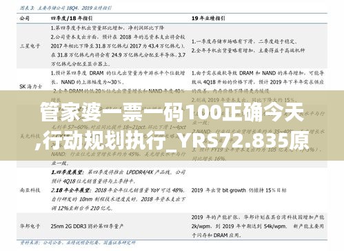 管家婆一票一碼100正確今天,行動規(guī)劃執(zhí)行_YRS72.835原創(chuàng)性版