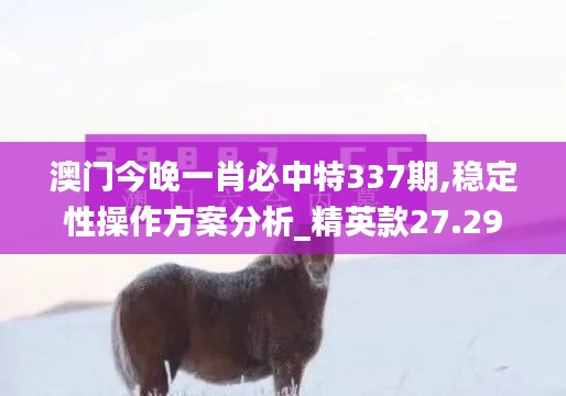 澳門今晚一肖必中特337期,穩(wěn)定性操作方案分析_精英款27.292-6