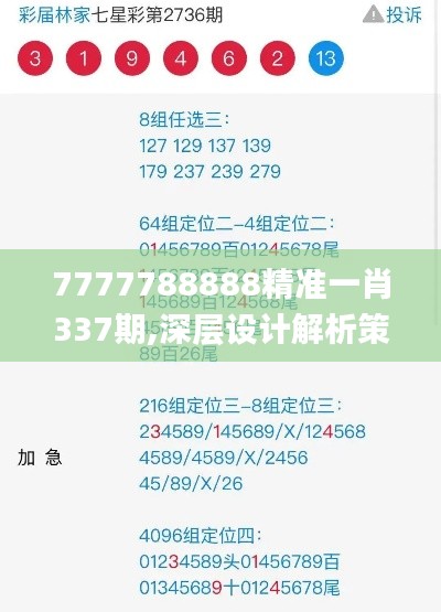 7777788888精準一肖337期,深層設計解析策略_KP65.779-1