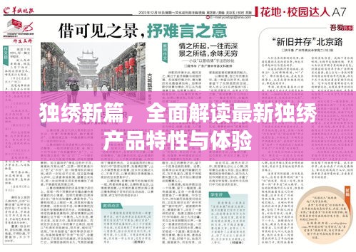獨繡新篇，全面解讀產品特性與極致體驗