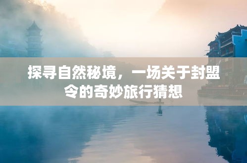 封盟令奇妙之旅，探尋自然秘境的遐想