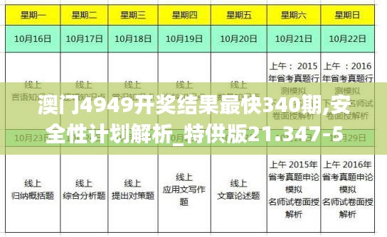 澳門4949開獎結果最快340期,安全性計劃解析_特供版21.347-5