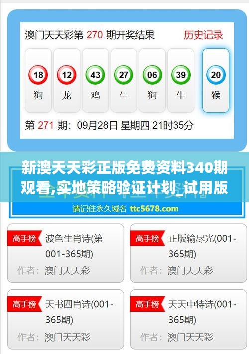 新澳天天彩正版免費資料340期觀看,實地策略驗證計劃_試用版84.427-7