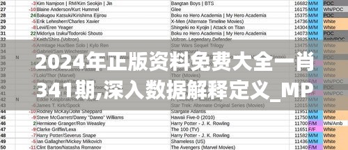 2024年正版資料免費大全一肖341期,深入數據解釋定義_MP10.344