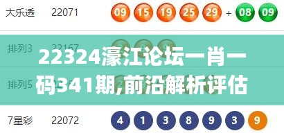 22324濠江論壇一肖一碼341期,前沿解析評估_T10.381
