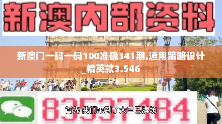 新澳門一碼一碼100準確341期,適用策略設計_精英款3.546