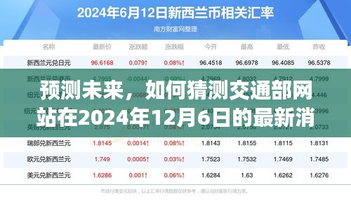 初學(xué)者與進(jìn)階用戶指南，預(yù)測交通部網(wǎng)站2024年12月6日最新消息前瞻
