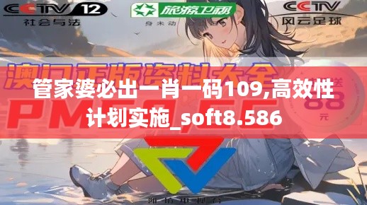 管家婆必出一肖一碼109,高效性計劃實施_soft8.586