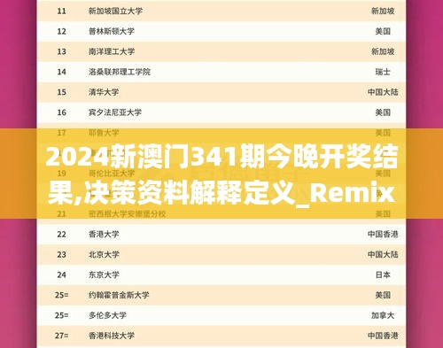 2024新澳門341期今晚開獎結果,決策資料解釋定義_RemixOS2.887