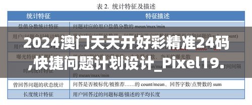 2024澳門天天開好彩精準24碼,快捷問題計劃設計_Pixel19.328