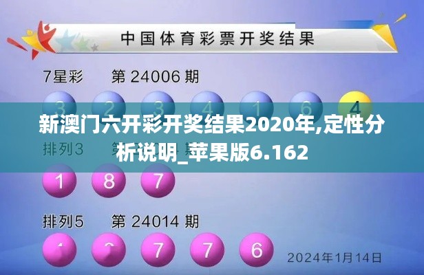 新澳門六開彩開獎結果2020年,定性分析說明_蘋果版6.162