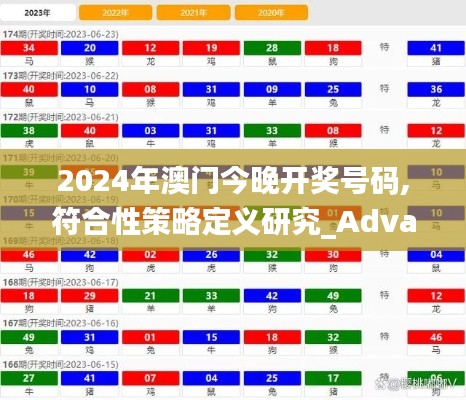 2024年澳門今晚開獎號碼,符合性策略定義研究_Advance8.264