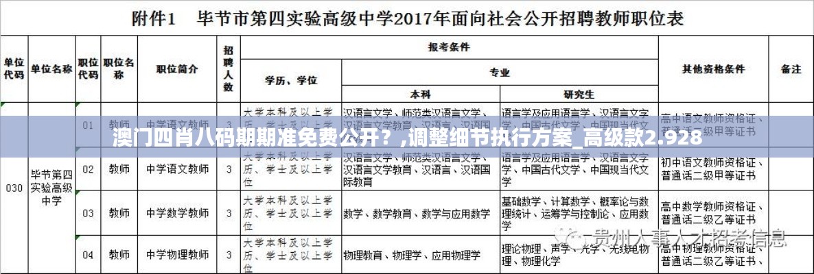 澳門四肖八碼期期準免費公開？,調整細節執行方案_高級款2.928