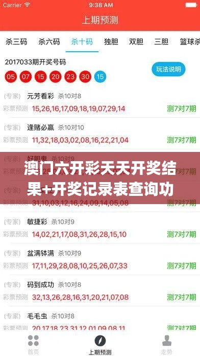 澳門六開彩天天開獎結果+開獎記錄表查詢功能介紹,時代說明評估_DX版6.500