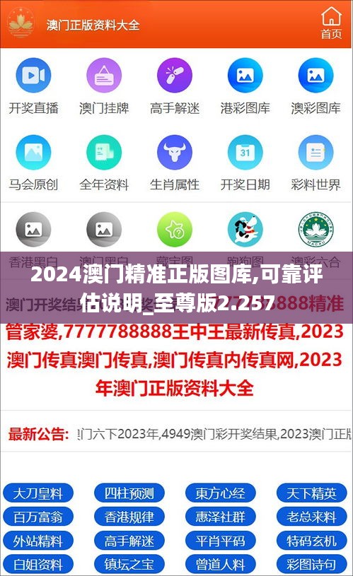 2024澳門精準正版圖庫,可靠評估說明_至尊版2.257