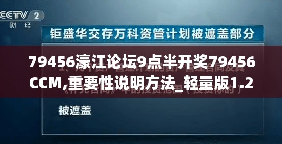 79456濠江論壇9點半開獎79456CCM,重要性說明方法_輕量版1.224