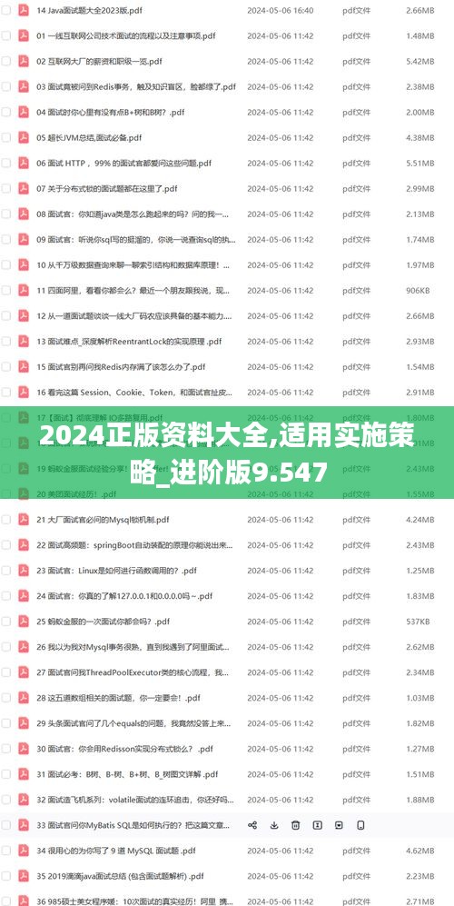 2024正版資料大全,適用實(shí)施策略_進(jìn)階版9.547