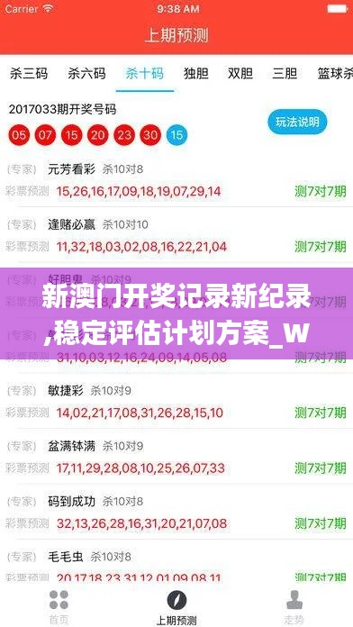 新澳門開獎記錄新紀錄,穩定評估計劃方案_WearOS6.470