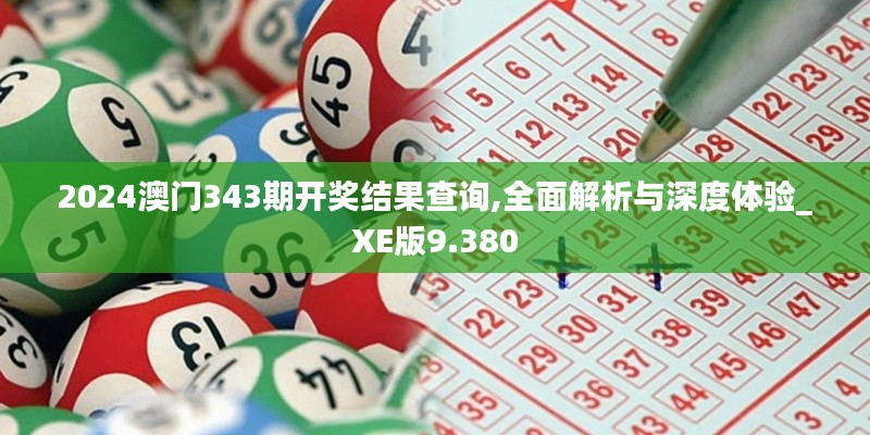 2024澳門343期開獎(jiǎng)結(jié)果查詢,全面解析與深度體驗(yàn)_XE版9.380