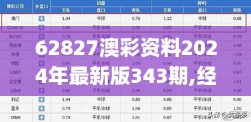 62827澳彩資料2024年最新版343期,經驗解答解釋落實_粉絲款8.102