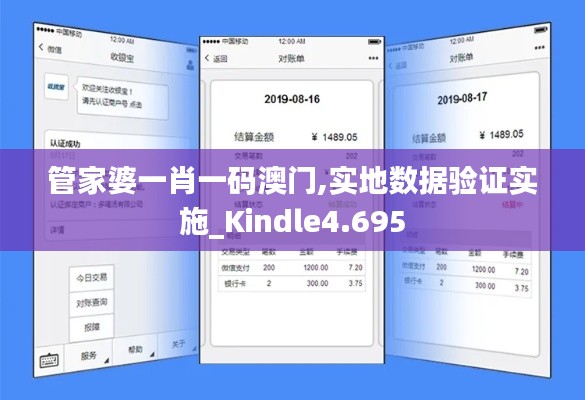 管家婆一肖一碼澳門,實地數據驗證實施_Kindle4.695
