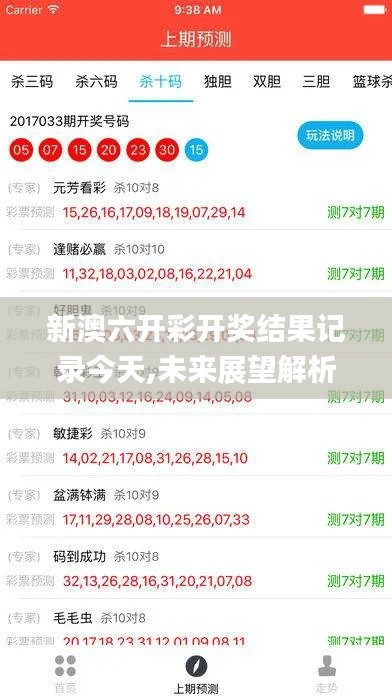 新澳六開彩開獎結果記錄今天,未來展望解析說明_Prime3.850