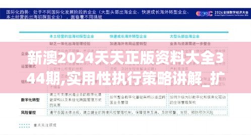 新澳2024天天正版資料大全344期,實用性執行策略講解_擴展版6.855