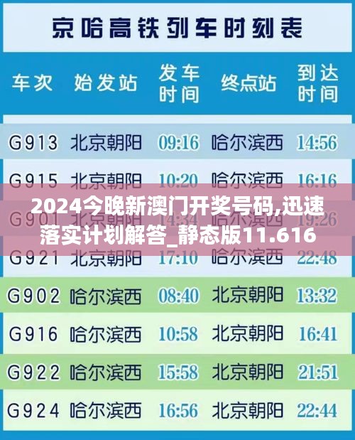 2024今晚新澳門開獎號碼,迅速落實計劃解答_靜態版11.616