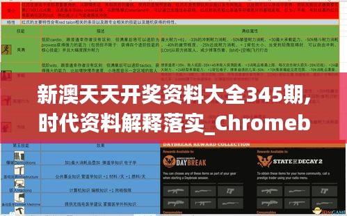 新澳天天開獎資料大全345期,時代資料解釋落實_Chromebook2.720