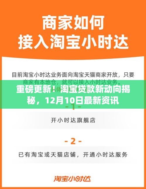 淘寶貸款最新動態(tài)揭秘，12月10日重磅更新資訊