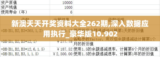 新澳天天開獎資料大全262期,深入數據應用執行_豪華版10.902