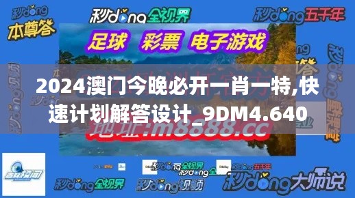 2024澳門今晚必開一肖一特,快速計劃解答設計_9DM4.640