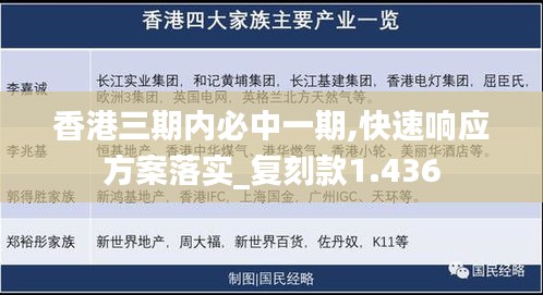 香港三期內必中一期,快速響應方案落實_復刻款1.436