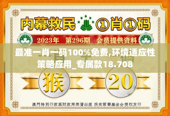 最準一肖一碼100%免費,環境適應性策略應用_專屬款18.708