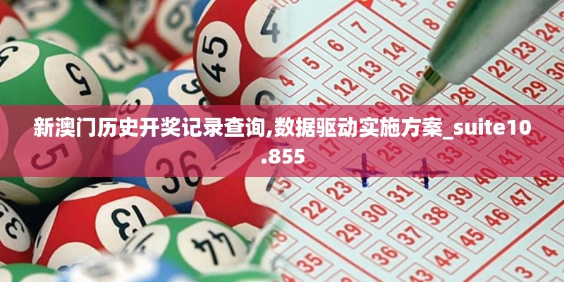 新澳門歷史開獎記錄查詢,數據驅動實施方案_suite10.855