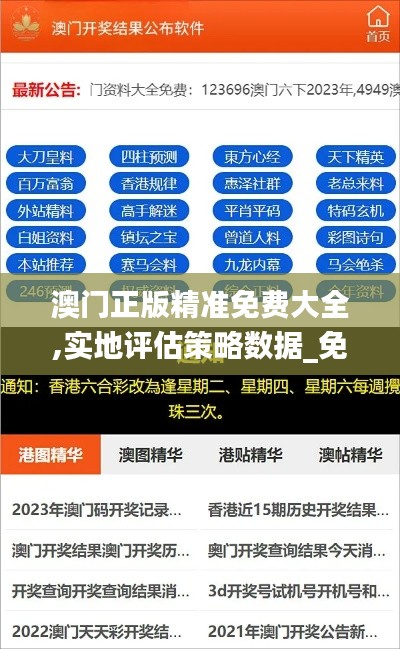 澳門正版精準免費大全,實地評估策略數據_免費版2.723