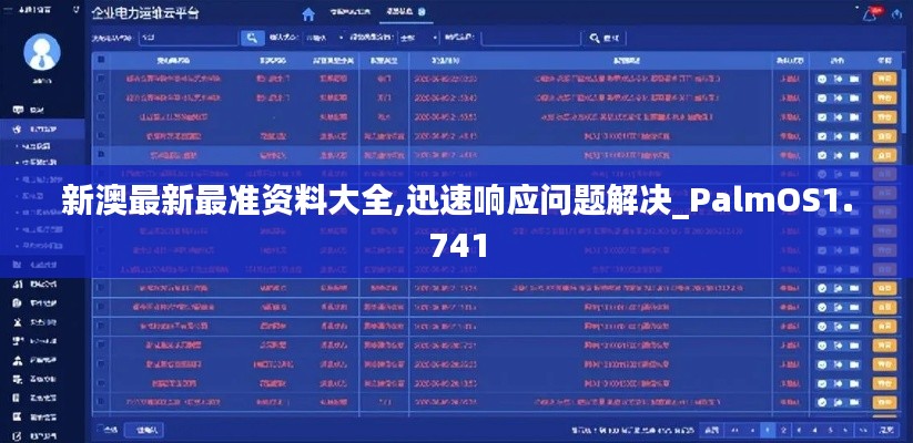 新澳最新最準(zhǔn)資料大全,迅速響應(yīng)問題解決_PalmOS1.741