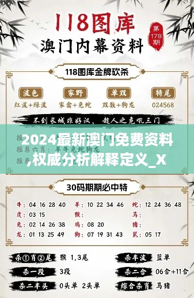 2024最新澳門免費資料,權威分析解釋定義_XT3.780
