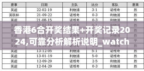 香港6合開獎結果+開獎記錄2024,可靠分析解析說明_watchOS8.684