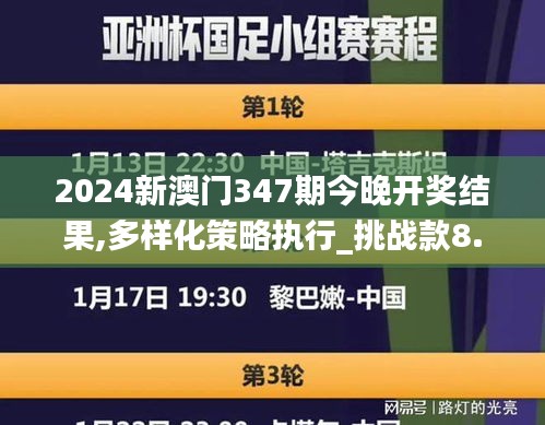 2024新澳門347期今晚開獎結果,多樣化策略執行_挑戰款8.961
