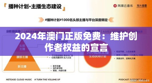 2024年澳門正版免費：維護創作者權益的宣言
