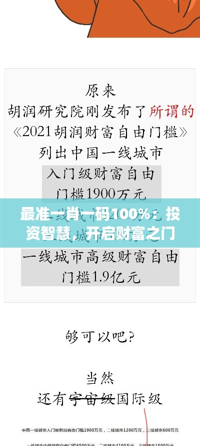 最準一肖一碼100%：投資智慧，開啟財富之門