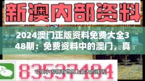 2024澳門正版資料免費大全348期：免費資料中的澳門，真實與魅力并存
