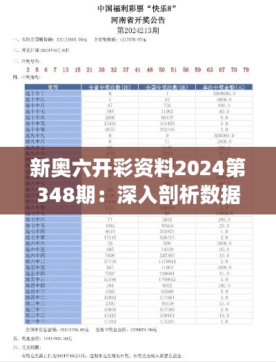 新奧六開彩資料2024第348期：深入剖析數據趨勢