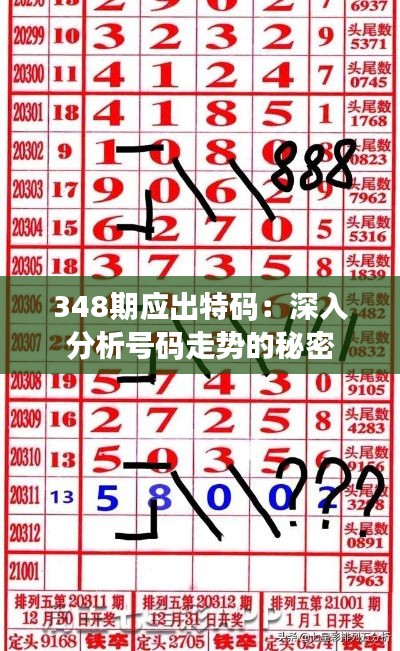 348期應出特碼：深入分析號碼走勢的秘密