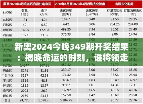 新奧2024今晚349期開獎(jiǎng)結(jié)果：揭曉命運(yùn)的時(shí)刻，誰將領(lǐng)走好運(yùn)？