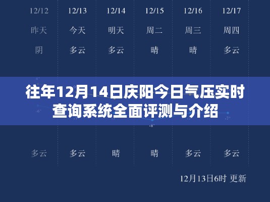 慶陽今日氣壓實時查詢系統全面評測與介紹，深度解析往年數據，洞悉實時變化